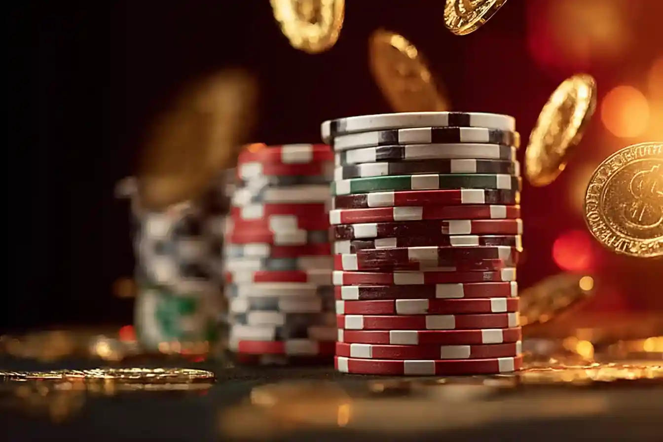 Slot machine games in a casino setting
